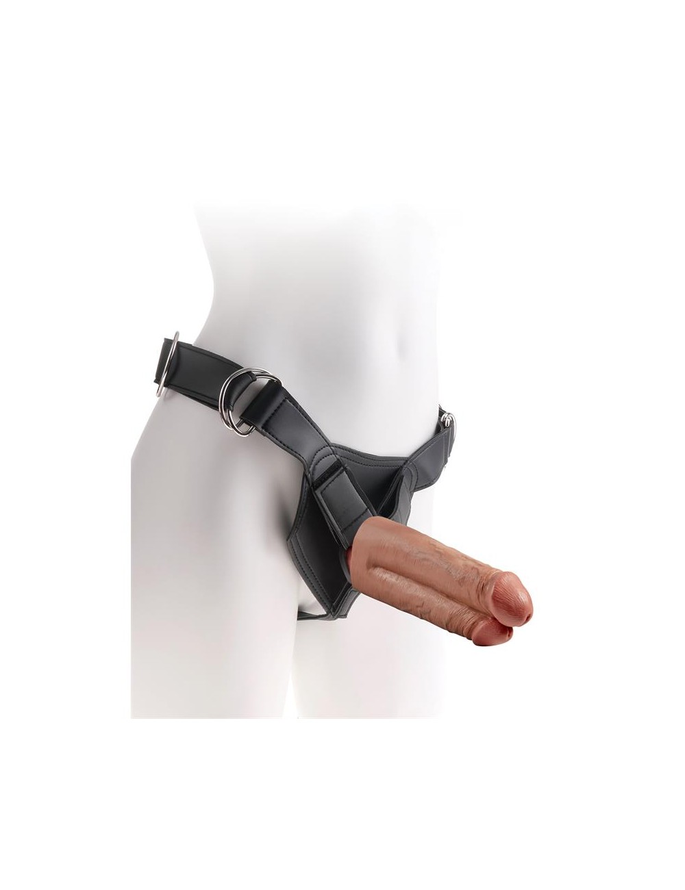 Arnes con Dildo Doble 7 Bronceado