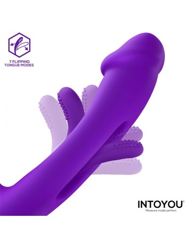 Siter 20 Vibrador con Lengua Flapping Golpeteo y Cabezales Intercambiables