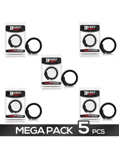 Pack de 5 Anillo Pene Ajustable Silicona Solida 15 21 cm