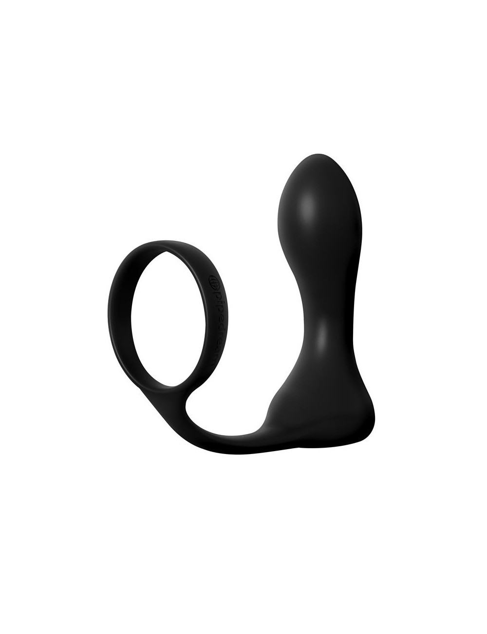 Anillo y Plug Anal con Vibracion Negro