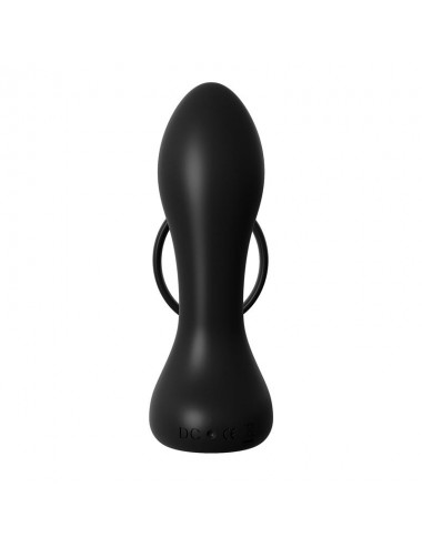 Anillo y Plug Anal con Vibracion Negro