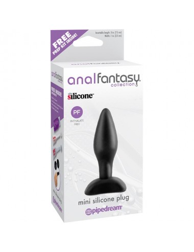 Plug Anal Mini Silicona Color Negro