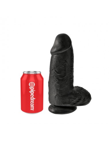 Dildo con Testiculos 9 Chubby Negro