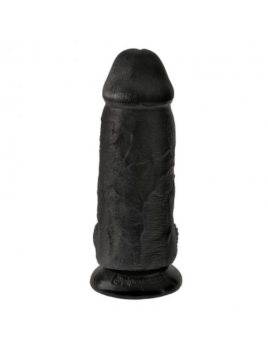 Dildo con Testiculos 9 Chubby Negro