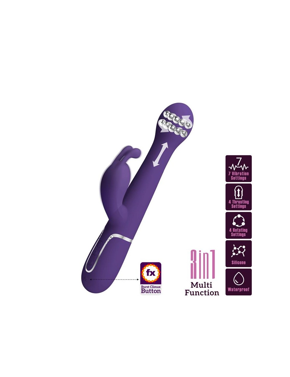 Dejon Vibrador con Thursting y Rotacion Twinkled