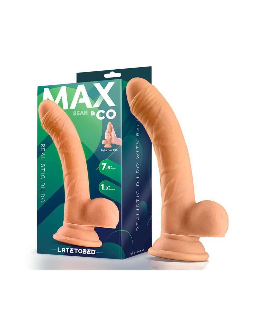 Sean Dildo Realista con Testiculos 75 Natural