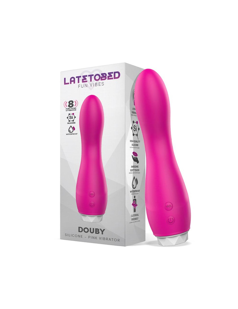 Douby Vibrador Silicona Rosa