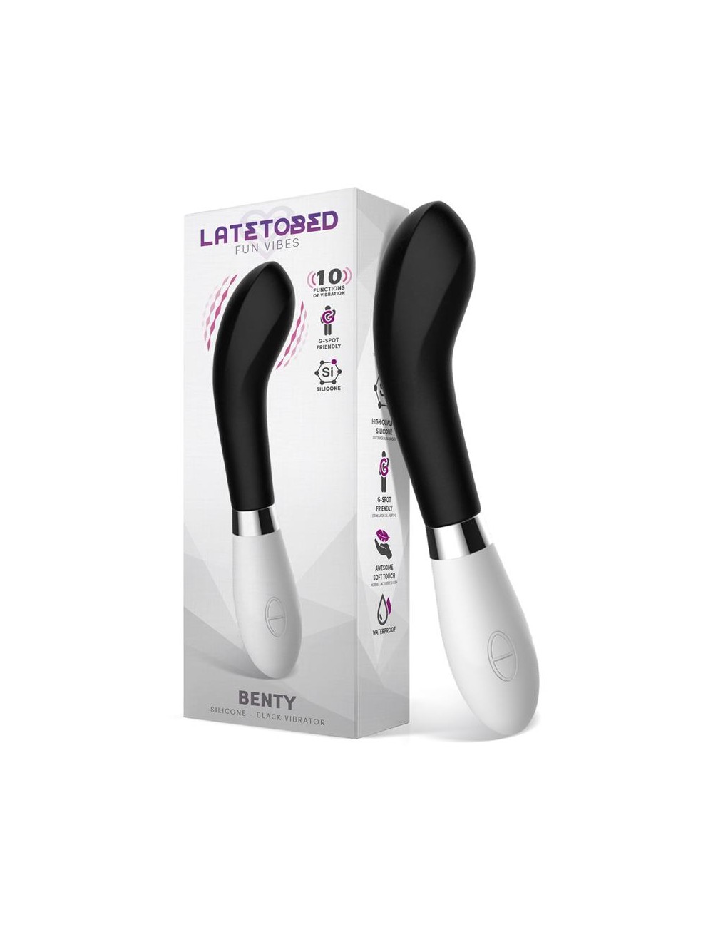 Benty Vibrador Silicona Negro