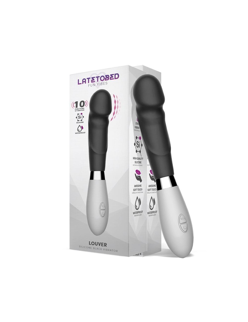 Louver Vibrador Silicona Negro
