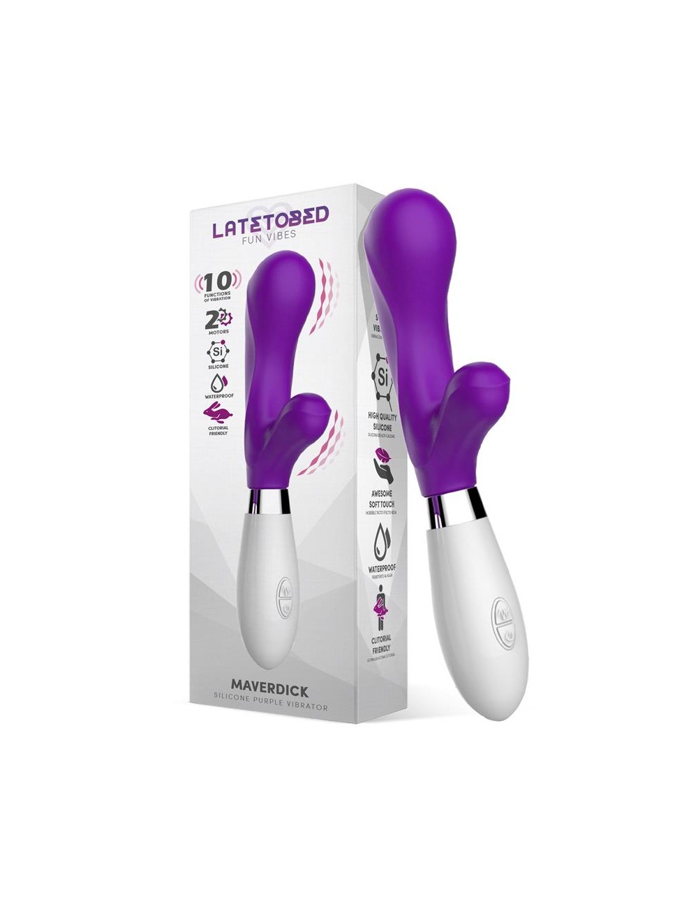 Maverdick Vibrador Silicona Purpura