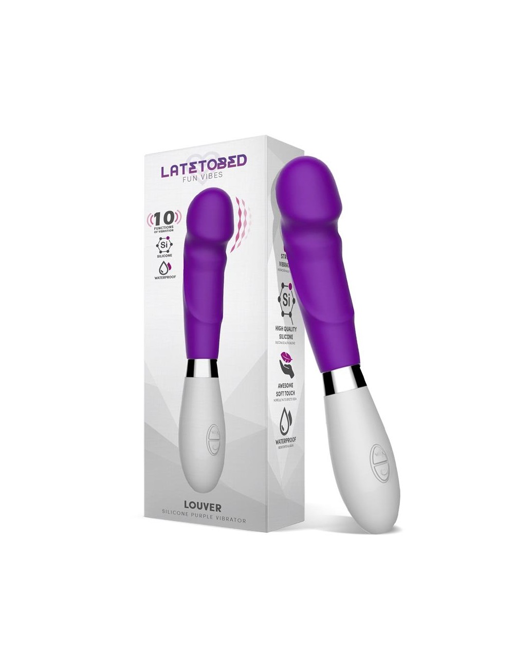 Louver Vibrador Silicona Purpura
