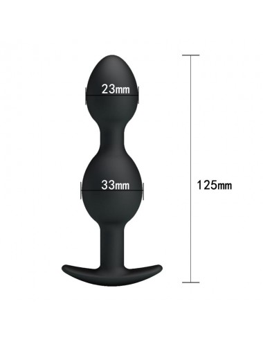 Pretty Love Plug Anal Pesado Color Negro
