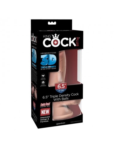 Dildo Triple Densidad con Testiculos 65