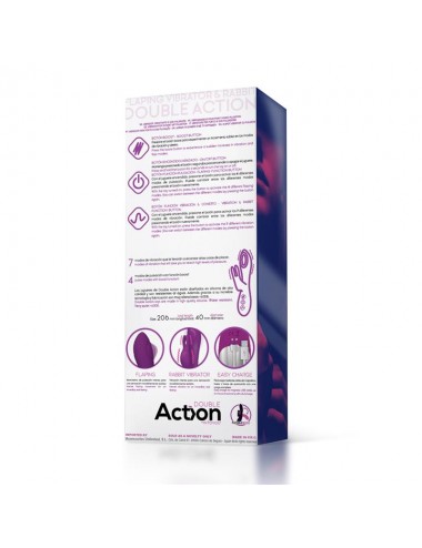 No Eleven Vibrador con Conejito Punto G y Fucion de Pulsacion USB Margnetico Silicona
