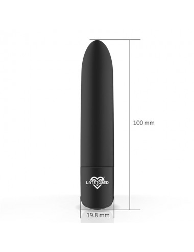 Shoty Bala Vibradora USB 10 Velocidades Potente Motor Negro