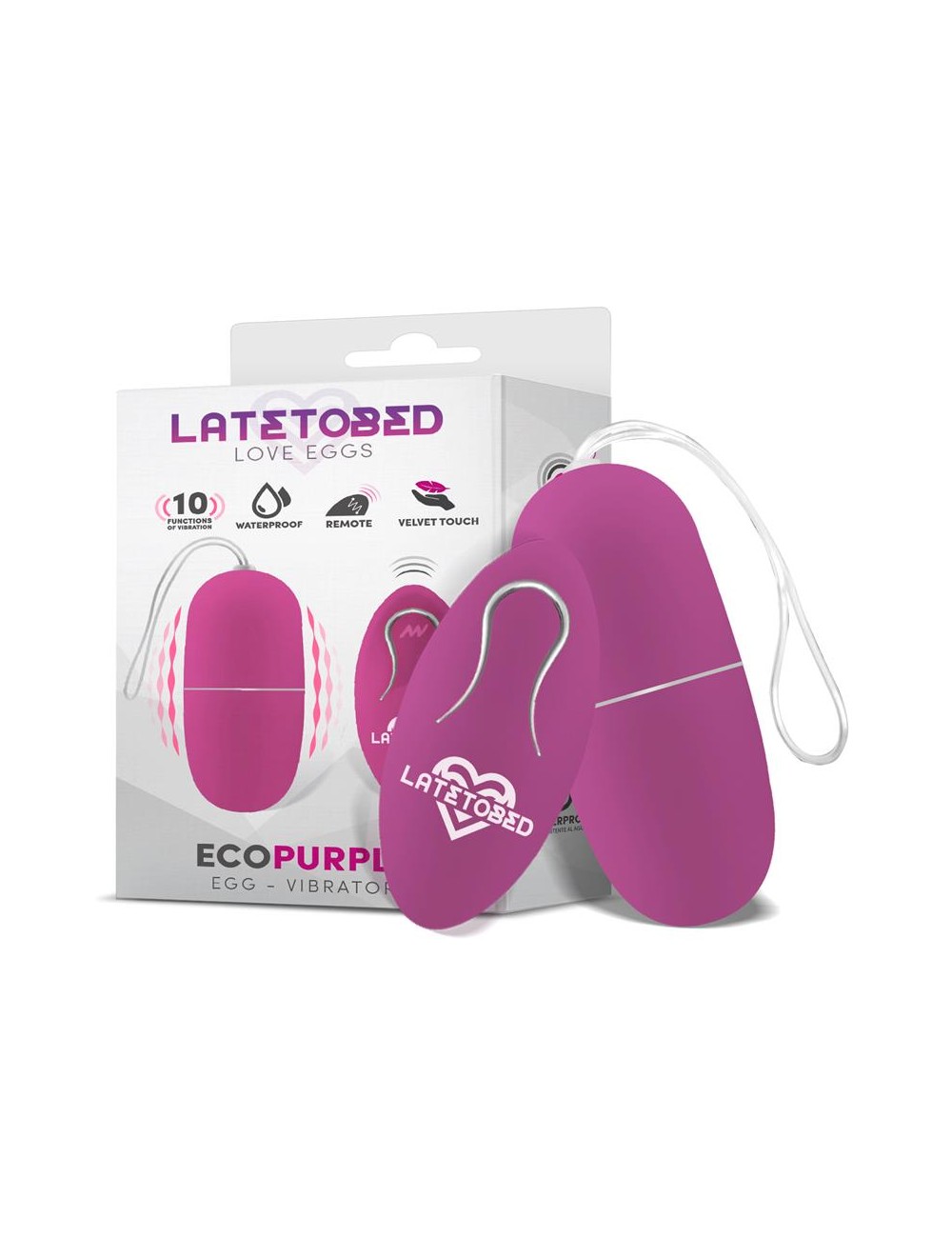 Ecopurple Huevo Vibrador con Control Remoto