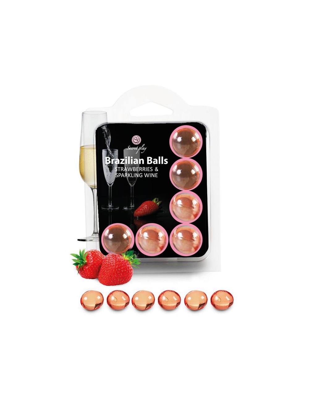 Brazilian Balls Set 6 Fresas con Cava