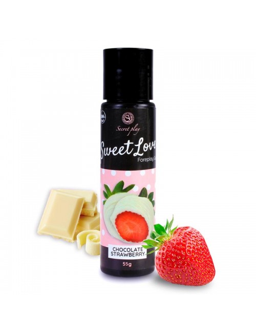 Sweet Love Lubricante Fresa Chocolate Blanco 60 ml