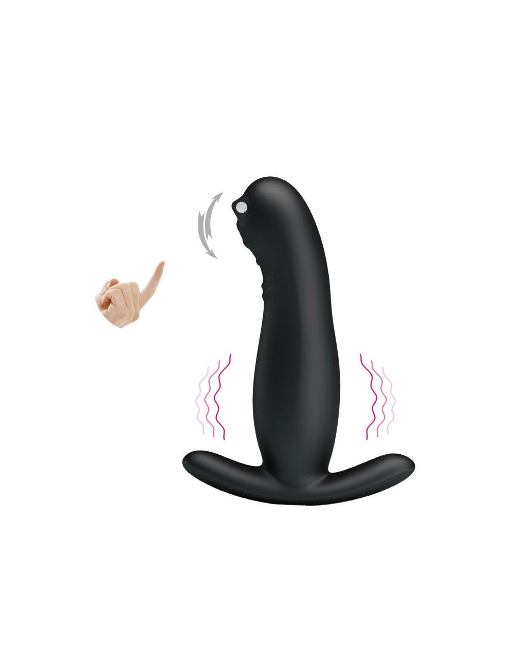 Masajeador Prostatico con Vibracion y Finger