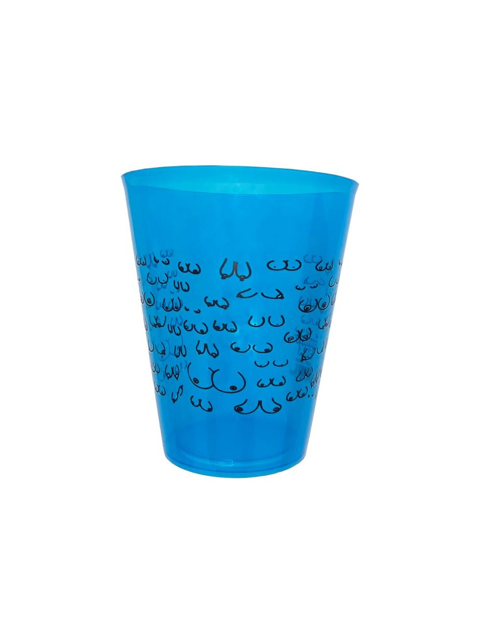 Vaso Plastico Pechos Azul 500ml