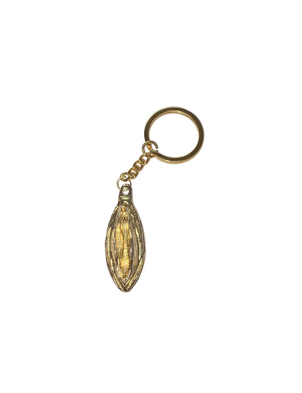 Llavero Forma de Labios Dorado