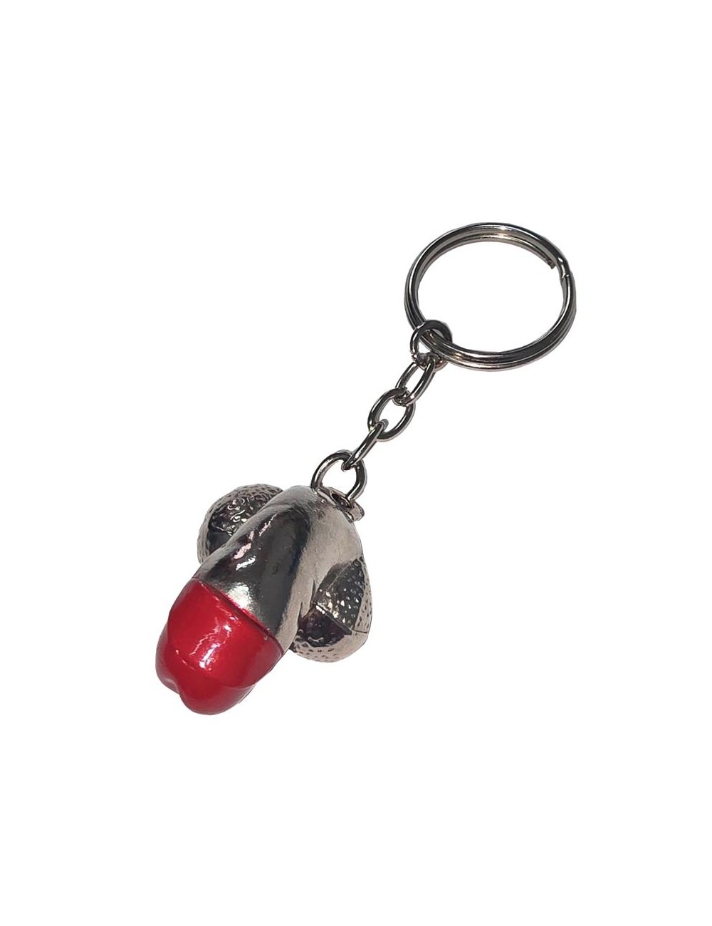 Llavero Forma de Pene Metal Plata