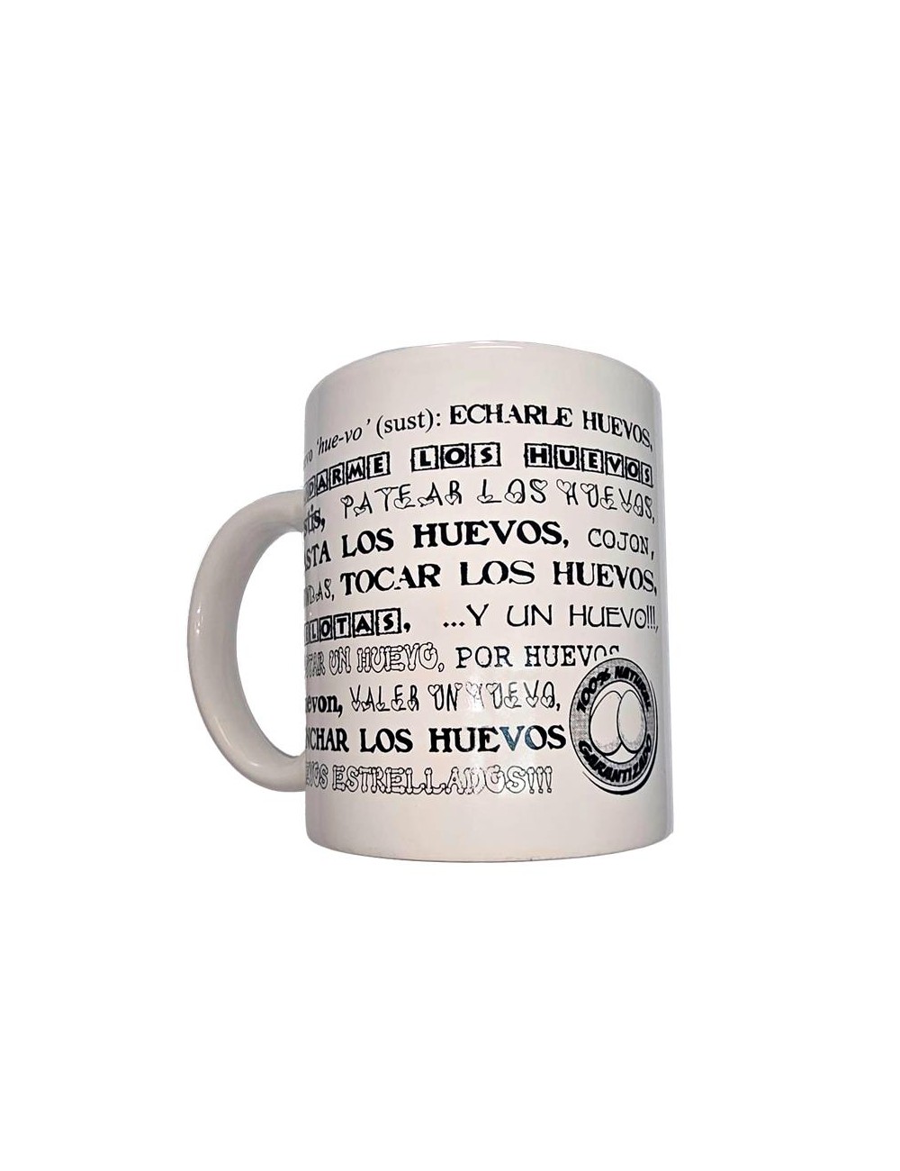 Taza Mug Sinonimos Huevos 370ml