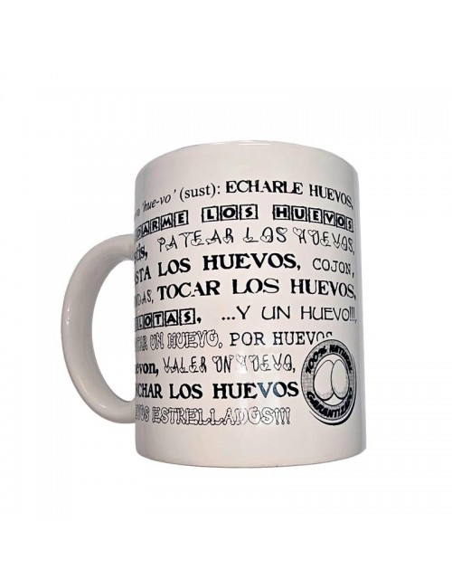 Taza Mug Sinonimos Huevos 370ml