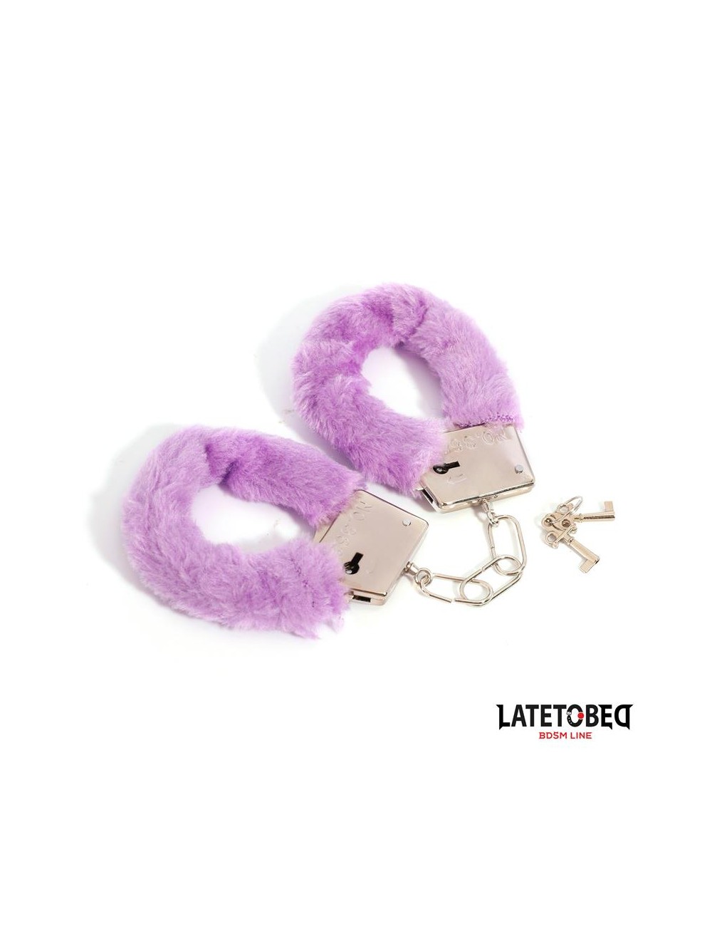 Esposas de Metal Furry de Pelo Purpura