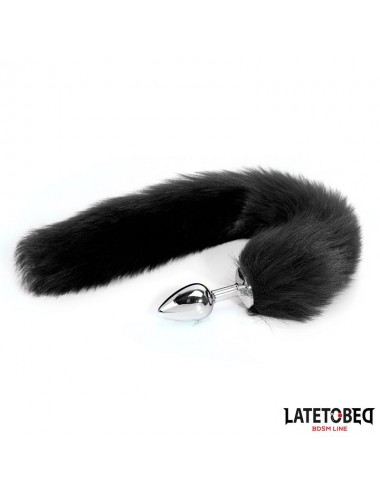 Plug Anal con Cola Negro 40 cm