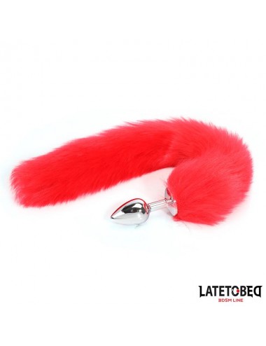 Plug Anal con Cola Rojo 40 cm
