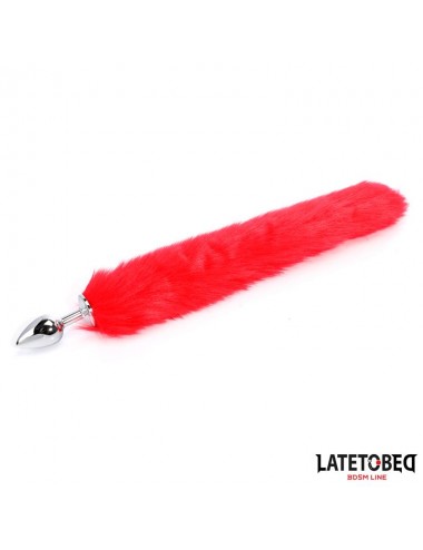 Plug Anal con Cola Rojo 40 cm