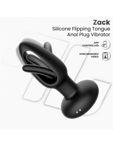 Zack Plug Anal con Flipping Tongue y Vibracion con App