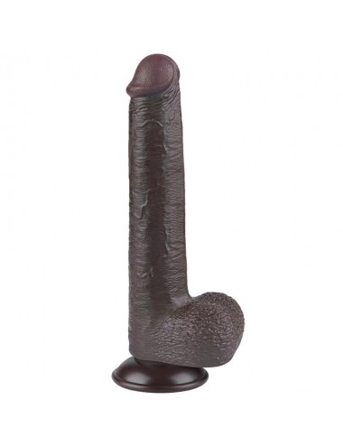Dildo Dual Density Piel Deslizante Retractil 9