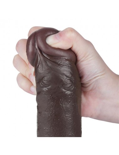 Dildo Dual Layer Piel Deslizante Retractil 95