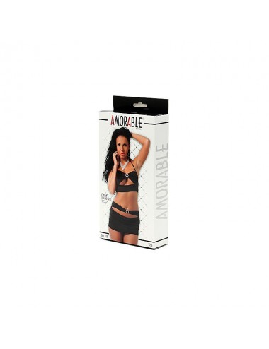 Set de Top y Falda Negro Talla unica