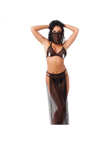 Disfraz Danza del Vientre Negro Talla unica