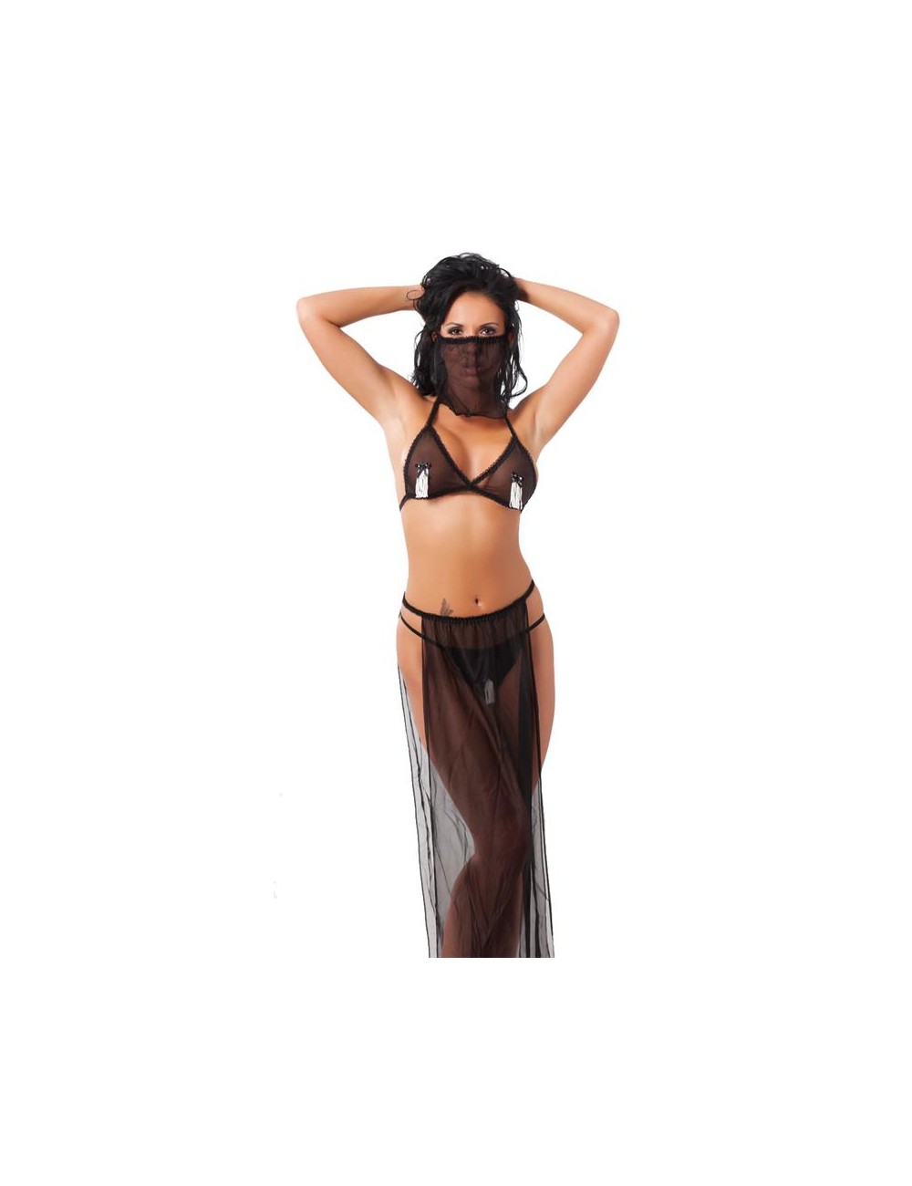 Disfraz Danza del Vientre Negro Talla unica