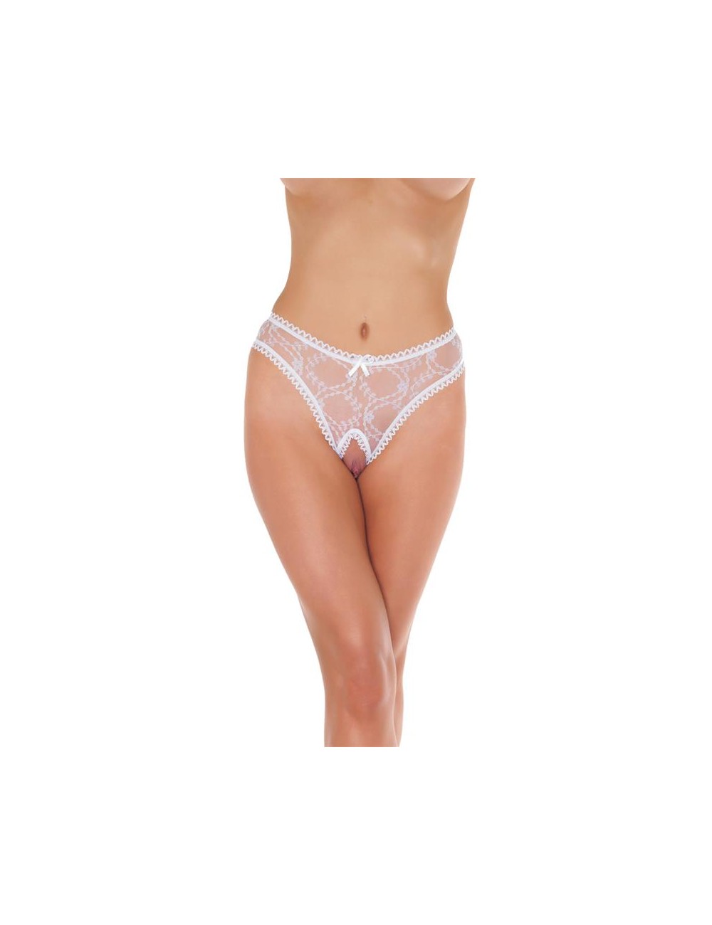 Tanga Abierto Blanco Talla unica