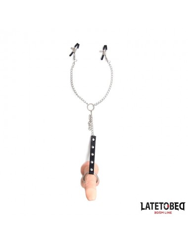 Pinzas Pezones con Anillo para Pene Talla unica