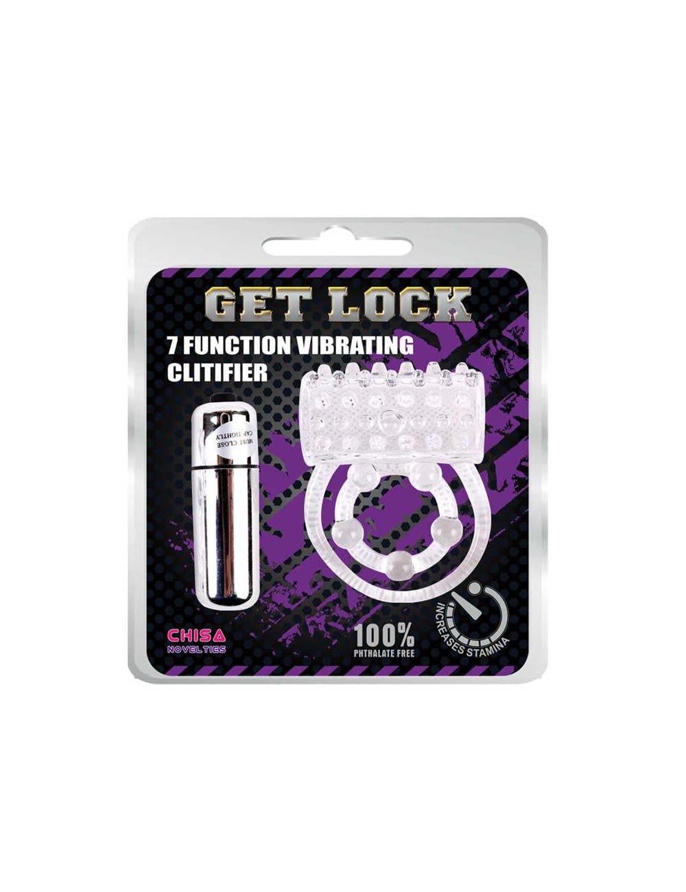 Anillo Vibrador para el Pene Clear Transparente