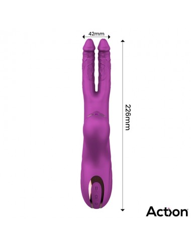 Nico Vibrador con Dildos Alternantes y Bola Percutora 4 Motores