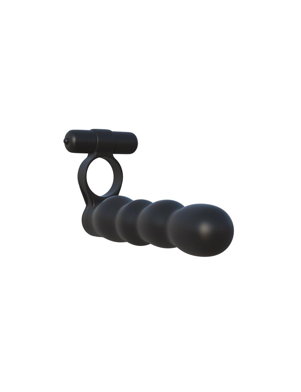 Fantasy C Ringz Anillo Doble Penetrador Flexible Negro