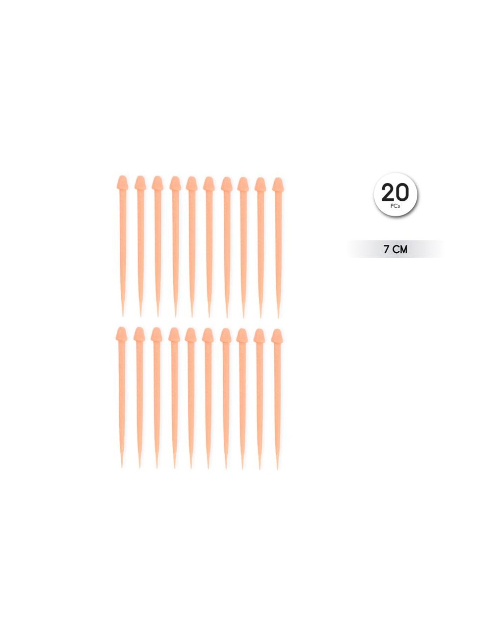 Pinchos Forma de Pene 20 unidades