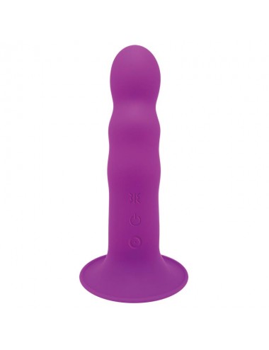 Dildo Doble Densidad Vibracion Hitsens 3 Purpura