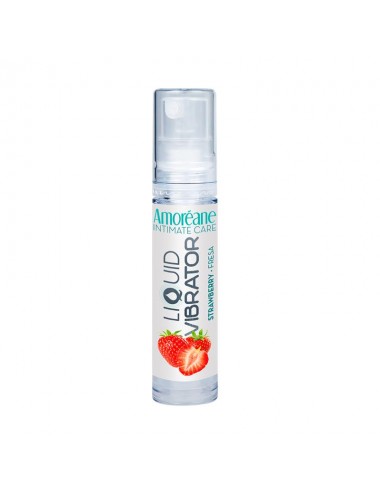 Vibrador Liquido Base Agua Fresa 10 ml