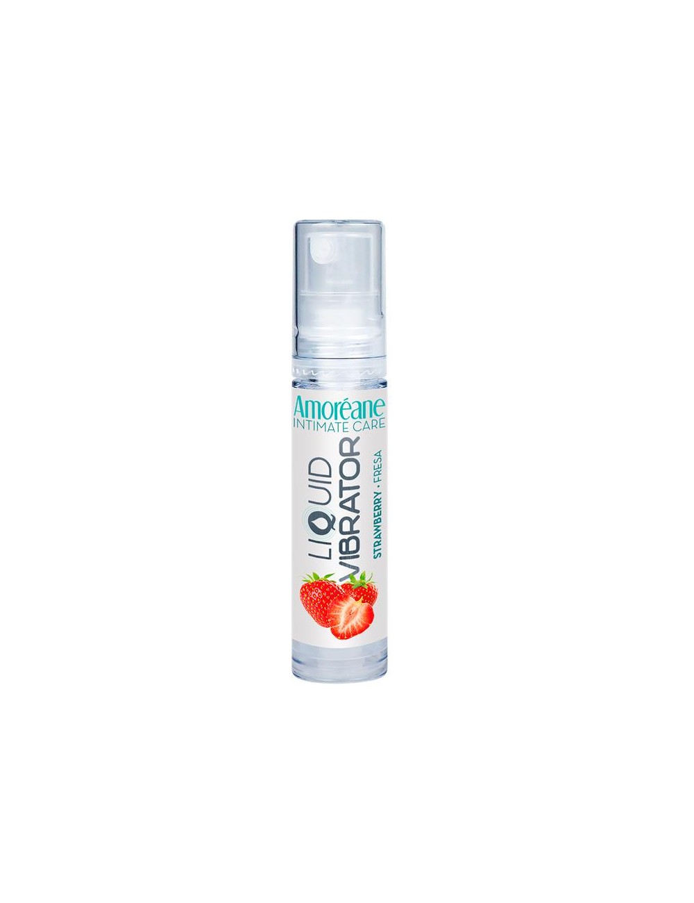 Vibrador Liquido Base Agua Fresa 10 ml