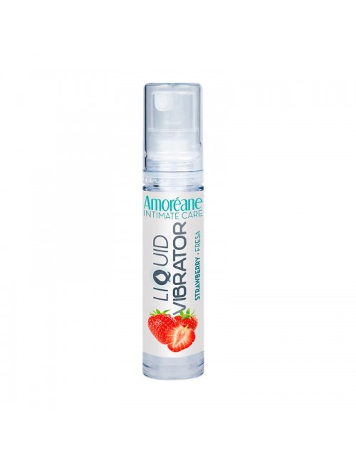 Vibrador Liquido Base Agua Fresa 10 ml