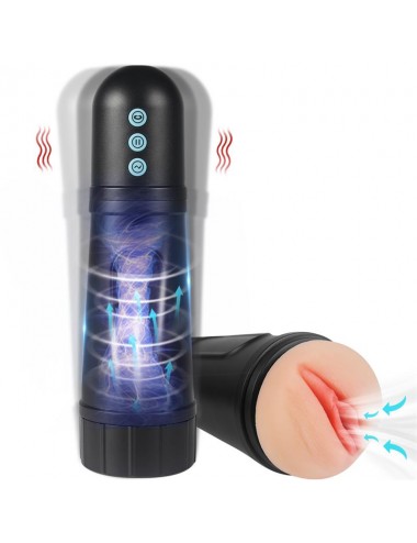 Locker Masturbador con Vibracion y Efecto Succion Vagina