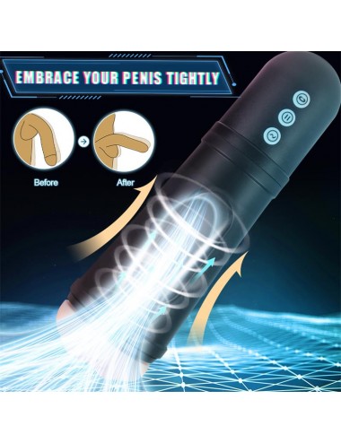 Locker Masturbador con Vibracion y Efecto Succion Vagina